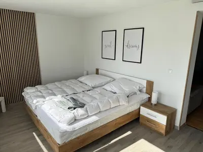 Ein Bett oder Betten in einem Zimmer der Unterkunft Haveleck