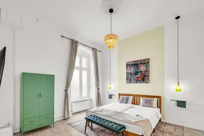 Ein Bett oder Betten in einem Zimmer der Unterkunft Apartment in Berlin Mitte