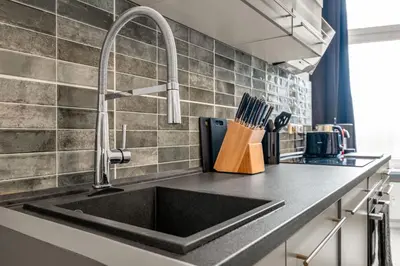 Küche/Küchenzeile in der Unterkunft Apartment in Berlin Mitte