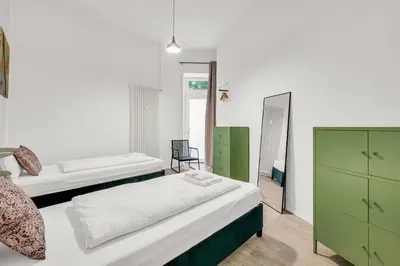 Ein Bett oder Betten in einem Zimmer der Unterkunft Apartment in Berlin Mitte