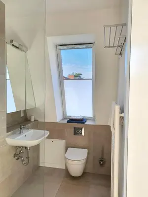 Ein Badezimmer in der Unterkunft SunWest - Apartment in Kleinmachnow