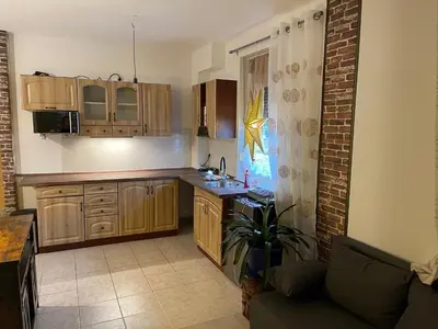 Küche/Küchenzeile in der Unterkunft Kleine gemütliche Wohnung
