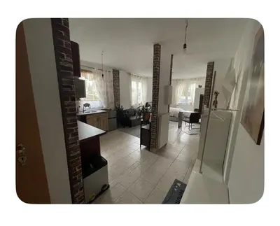 Küche/Küchenzeile in der Unterkunft Kleine gemütliche Wohnung