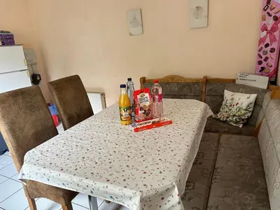 Ein Sitzbereich in der Unterkunft Finca Sommerfeld 2-Zimmerhaus mit Terrasse und Garten
