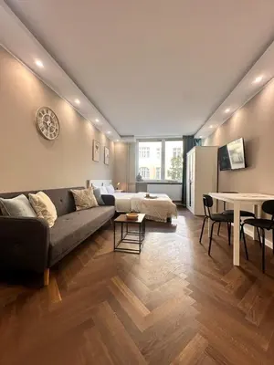 Ein Sitzbereich in der Unterkunft Gemütliches Apartment - Modern nähe Ku'damm