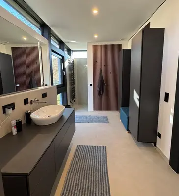 Ein Badezimmer in der Unterkunft Nature Oasis near Berlin - Peaceful and Modern Stay