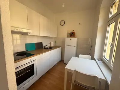 Küche/Küchenzeile in der Unterkunft Charming Flat in Creative East Berlin