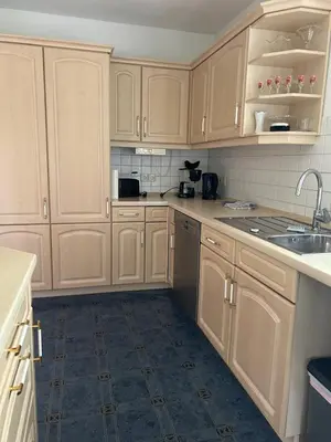 Küche/Küchenzeile in der Unterkunft Seensucht Das Haus am Steg