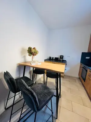 Küche/Küchenzeile in der Unterkunft Gutshof von Gemünden Ferienwohnung 4
