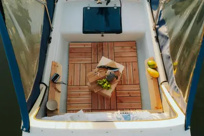 Grundriss der Unterkunft Campingboot Entenkoje