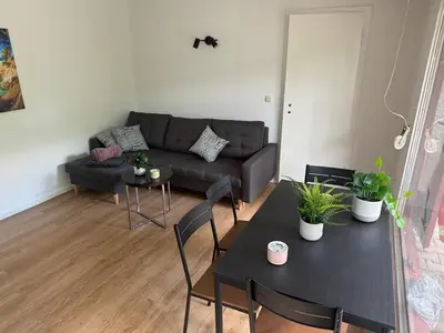 Ein Sitzbereich in der Unterkunft Feriendorf Seddiner See - Bungalow 7