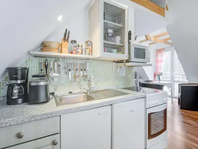 Küche/Küchenzeile in der Unterkunft Wohnung in Schönow in Berlin Brandenburg