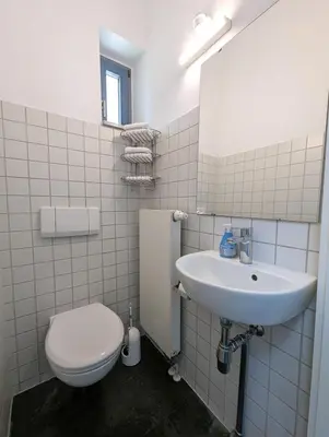Ein Badezimmer in der Unterkunft Havelhaus Werder