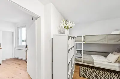 Ein Bett oder Betten in einem Zimmer der Unterkunft Arbio Monteurzimmer Kloster Parking Included