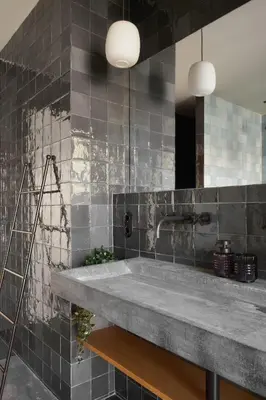 Ein Badezimmer in der Unterkunft nestup - Zentrales 120 qm Design-Loft mit Balkon