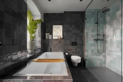 Ein Badezimmer in der Unterkunft nestup - Zentrales 120 qm Design-Loft mit Balkon