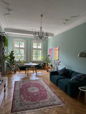 Ein Sitzbereich in der Unterkunft Altbau Prenzlauer Berg - 3 Zimmer - 2 Schlafzimmer