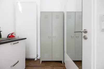 Küche/Küchenzeile in der Unterkunft Great 1-room apartment with free underground parking