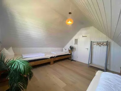 Ein Bett oder Betten in einem Zimmer der Unterkunft Holiday-Home Hafendorf-Brandenburg
