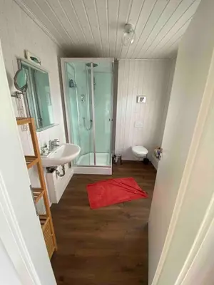 Ein Badezimmer in der Unterkunft Holiday-Home Hafendorf-Brandenburg