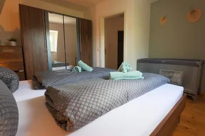Ein Bett oder Betten in einem Zimmer der Unterkunft Seezeit-Residenz