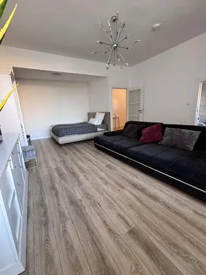 Ein Sitzbereich in der Unterkunft Großes, helles 1-ZimmerApartment bis zu 3 Personen