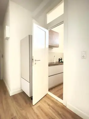 Küche/Küchenzeile in der Unterkunft Großes, helles 1-ZimmerApartment bis zu 3 Personen