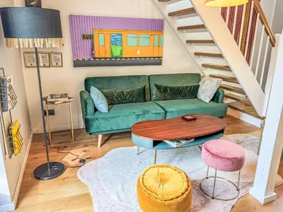 Ein Sitzbereich in der Unterkunft Apartment Hinterhov Koje by Interhome