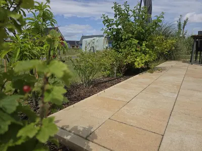 Ein Garten an der Unterkunft Nr. 492 Sonnenhaus