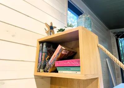 Die Bibliothek in der Ferienwohnung
