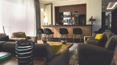 Ein Sitzbereich in der Unterkunft No3 Schinkelplatz