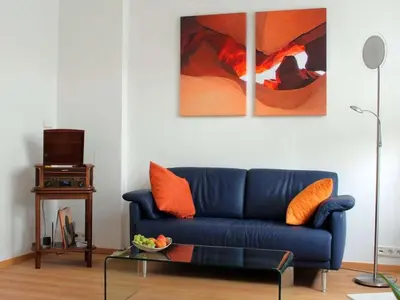 Ein Sitzbereich in der Unterkunft Living at Roseneck Comfortable holiday residence