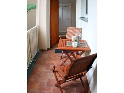 Ein Sitzbereich in der Unterkunft Living at Roseneck Comfortable holiday residence