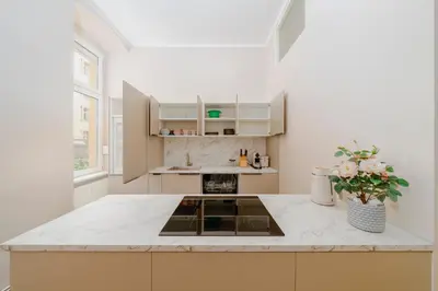 Küche/Küchenzeile in der Unterkunft LB Living - Berlin Central - Grand Luxury Suite