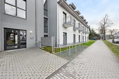 Das Gebäude in dem sich die Ferienwohnung befindet