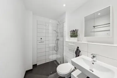 Ein Badezimmer in der Unterkunft cruwzo Home Wildau