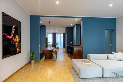 Ein Sitzbereich in der Unterkunft LYC Designer Studio, Prenzlauer Berg, up to 4 ppl