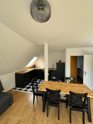 Ein Sitzbereich in der Unterkunft Apartment Iglesia