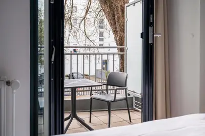 Ein Balkon oder eine Terrasse in der Unterkunft Homaris Nolli Studios