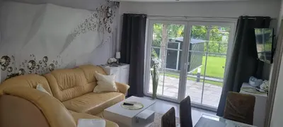 Ein Sitzbereich in der Unterkunft Casa Mia 37 am See