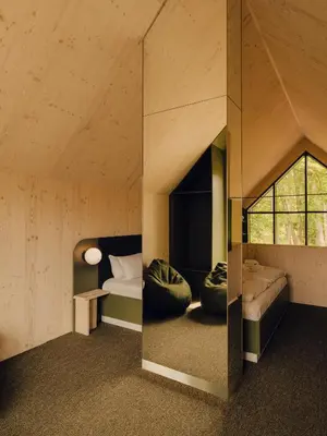Ein Bett oder Betten in einem Zimmer der Unterkunft Green View Tornow