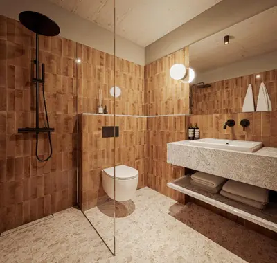 Ein Badezimmer in der Unterkunft Green View Tornow