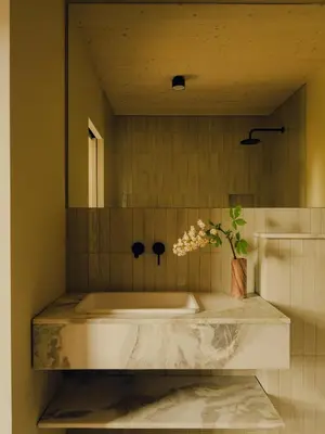 Ein Badezimmer in der Unterkunft Green View Tornow