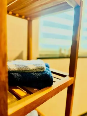 Grundriss der Unterkunft Ferienwohnung Prieros am Langer See mit Klima