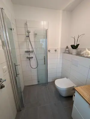 Ein Badezimmer in der Unterkunft 2-room guest apartment for 2 people
