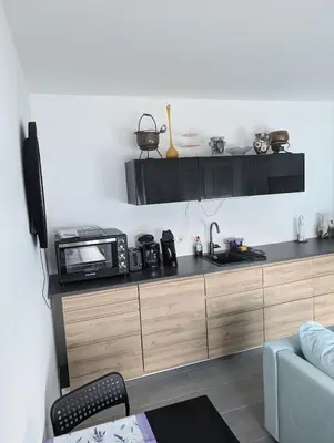 Küche/Küchenzeile in der Unterkunft 2-room guest apartment for 2 people