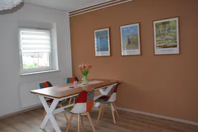 Grundriss der Unterkunft Gemütliche Wohnung mit Garten
