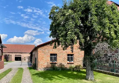 Ein Garten an der Unterkunft Hof zum alten Birnbaum