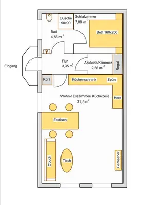 Grundriss der Unterkunft Hof zum alten Birnbaum
