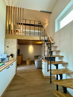 Grundriss der Unterkunft Galerie-Studio im Grünen mit Frühstück im Hotel Reindahls